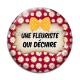 Cabochon Verre - une fleuriste qui déchire
