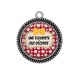 Pendentif Cabochon Argent - une fleuriste qui déchire
