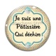 Cabochon Verre - je suis une pâtissière qui déchire