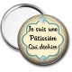 Miroir de poche - je suis une pâtissière qui déchire