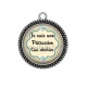 Pendentif Cabochon Argent - je suis une pâtissière qui déchire