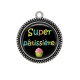 Pendentif Cabochon Argent - super pâtissiére