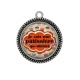 Pendentif Cabochon Argent - je suis une pâtissière qui déchire