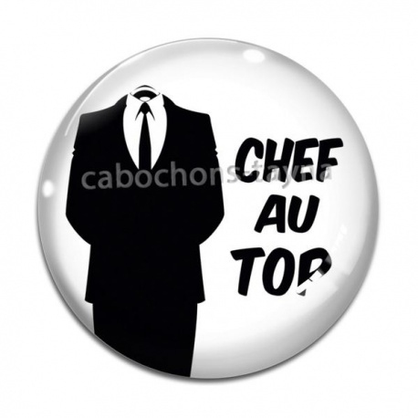 Cabochon Verre - chef au top