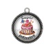 Pendentif Cabochon Argent - Super pâtissière