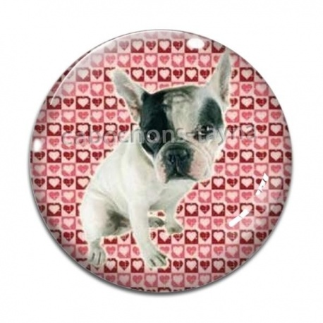 Cabochon Verre - chien