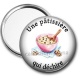 Miroir de poche - une pâtissière qui déchire