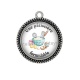 Pendentif Cabochon Argent - une pâtissière formidable
