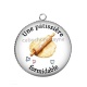 Pendentif Cabochon Argent - une pâtissière formidable