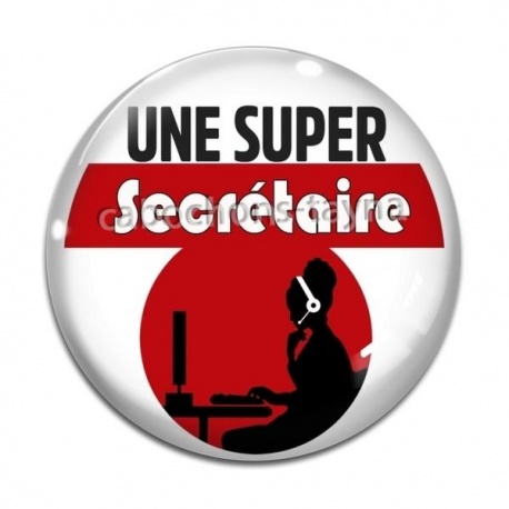 Cabochon Verre - une super secrétaire