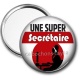 Miroir de poche - une super secrétaire