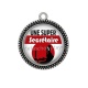Pendentif Cabochon Argent - une super secrétaire