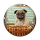 Cabochon Verre - chien