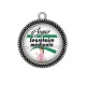 Pendentif Cabochon Argent - super secrétaire médicale