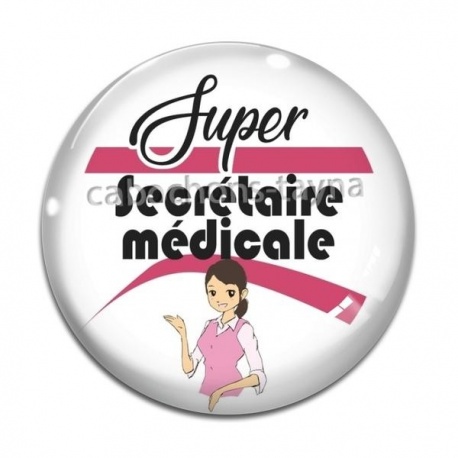 Cabochon Verre - super secrétaire médicale