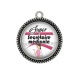 Pendentif Cabochon Argent - super secrétaire médicale