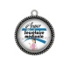 Pendentif Cabochon Argent - super secrétaire médicale