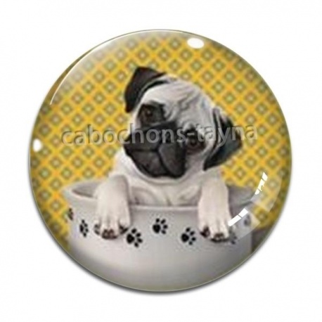 Cabochon Verre - chien