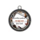 Pendentif Cabochon Argent - secrétaire médicale qui déchire