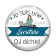 Cabochon Verre - je suis une secrétaire qui déchire