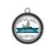 Pendentif Cabochon Argent - je suis une secrétaire qui déchire