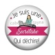 Cabochon Résine - je suis une secrétaire qui déchire