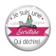 Cabochon Verre - je suis une secrétaire qui déchire