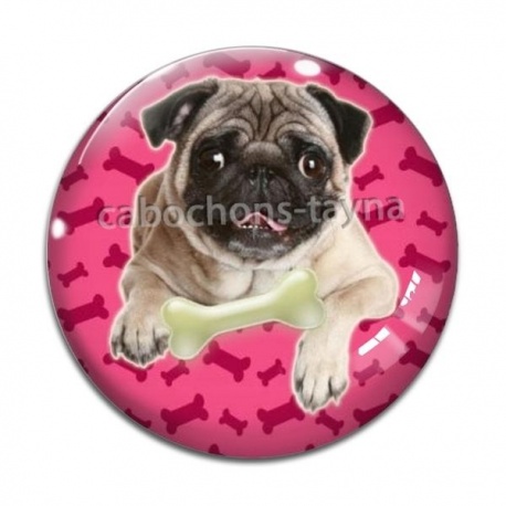 Cabochon Verre - chien