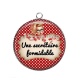 Pendentif Cabochon Argent - une secrétaire formidable