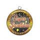 Pendentif Cabochon Argent - super secrétaire