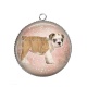 Pendentif Cabochon Argent - chien