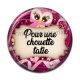 Cabochon Résine - pour une chouette tatie