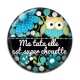 Cabochon Résine - ma tata elle est super chouette