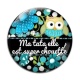 Cabochon Verre - ma tata elle est super chouette