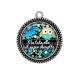 Pendentif Cabochon Argent - ma tata elle est super chouette