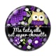 Cabochon Résine - ma tata elle est super chouette