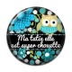 Cabochon Résine - ma tatie elle est super chouette