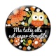 Cabochon Verre - ma tatie elle est super chouette