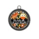 Pendentif Cabochon Argent - ma tatie elle est super chouette