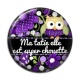 Cabochon Résine - ma tatie elle est super chouette