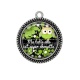 Pendentif Cabochon Argent - ma tatie elle est super chouette