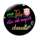 Cabochon Verre - ma tata elle est super chouette