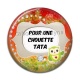 Cabochon Résine - pour une chouette tata
