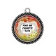 Pendentif Cabochon Argent - pour une chouette tata