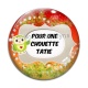Cabochon Verre - pour une chouette tatie