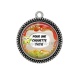 Pendentif Cabochon Argent - pour une chouette tatie
