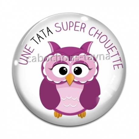 Cabochon Verre - une tata super chouette