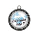 Pendentif Cabochon Argent - et si je t'appelais tata