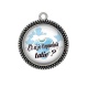 Pendentif Cabochon Argent - et si je t'appelais tatie