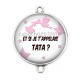 Connecteur Cabochon Argent - et si je t'appelais tata